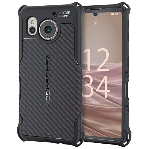 エレコム AQUOS sense7 SH-53C | SHG10 ケース カバー 耐衝撃 衝撃吸収 ZEROSHOCK TPU ソフト