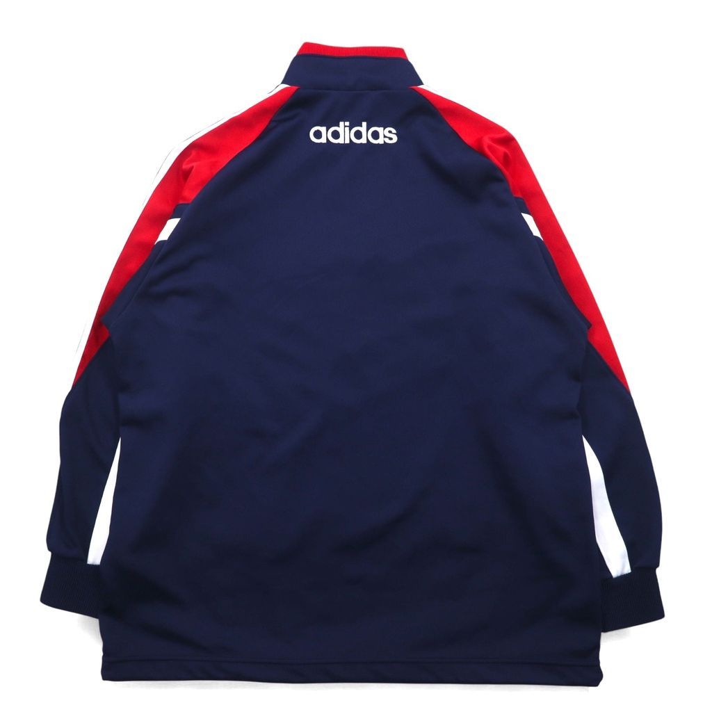 90年代デサント生産時代のadidas ストライプジャージ 青/赤/白/L