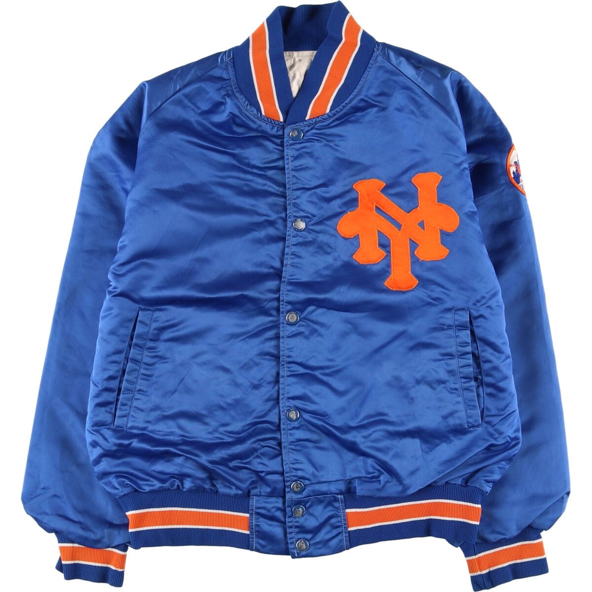 古着 MLB NEWYORK METS ニューヨークメッツ ナイロンスタジャン