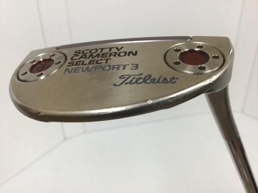 タイトリスト SCOTTY CAMERON select NEWPORT 3 2018 34インチ パター PT スチール フレックスその他 メンズ 男性用 右利き 右用 Dランク ゴルフクラブ