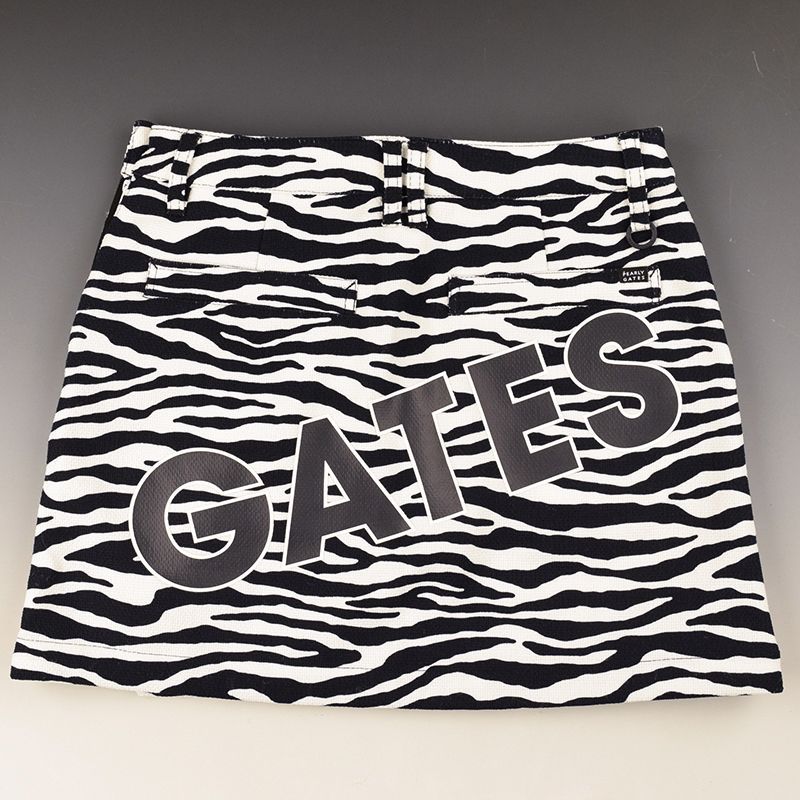 サイズ：1・M・新品】パーリーゲイツ ビッグロゴ ゼブラ柄
