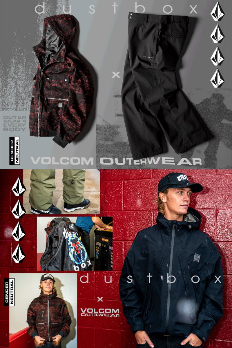 23-24 VOLCOM/ボルコム VLCMK×DUSTBOX pant メンズ レディース 防水パンツ スノーボードウェア スノーウェアー 2024 型落ち