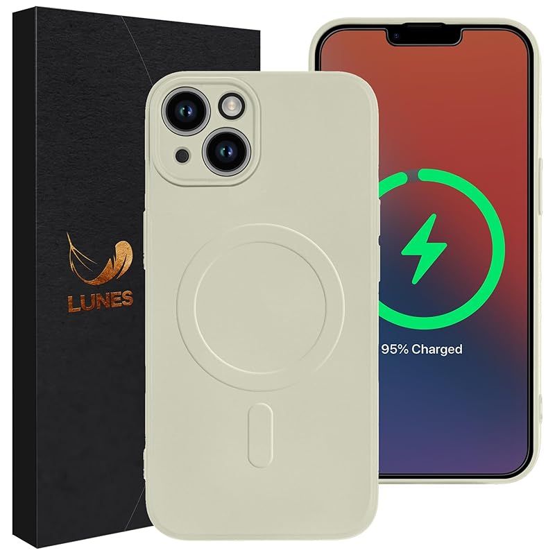 [LUNES] iPhone 14 ケース Magsafe対応 AIR LIQUID for iPhone 14 (6.1 inch) マグセーフ対応 薄型 傷防止 カメラ保護 黄変防止 耐衝撃 軽量 ワイヤレス充電対応 レンズ保護 スマホケース いPho 0