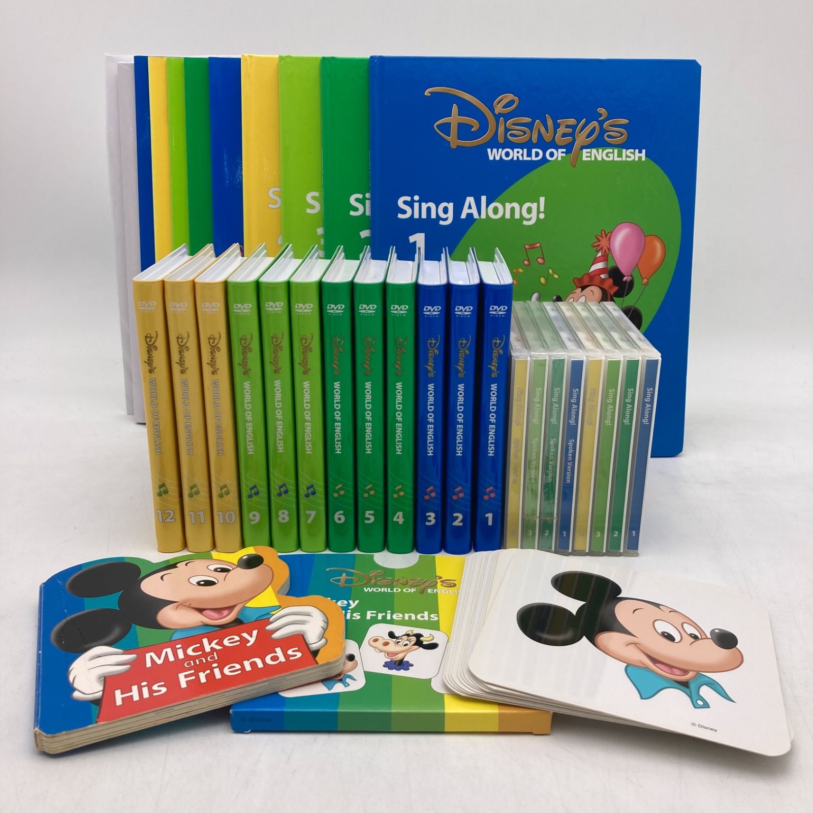 2016年 シングアロングセット 新子役 DVD12枚 絵本＆CD 字幕あり ディズニー英語システム DWE Disney ワールドファミリー 309926