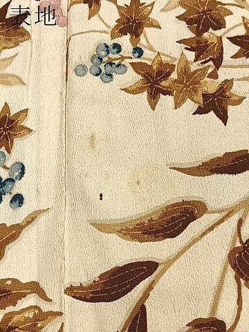 平和屋着物＃アンティーク 大正ロマン 羽織 草花文 正絹 逸品