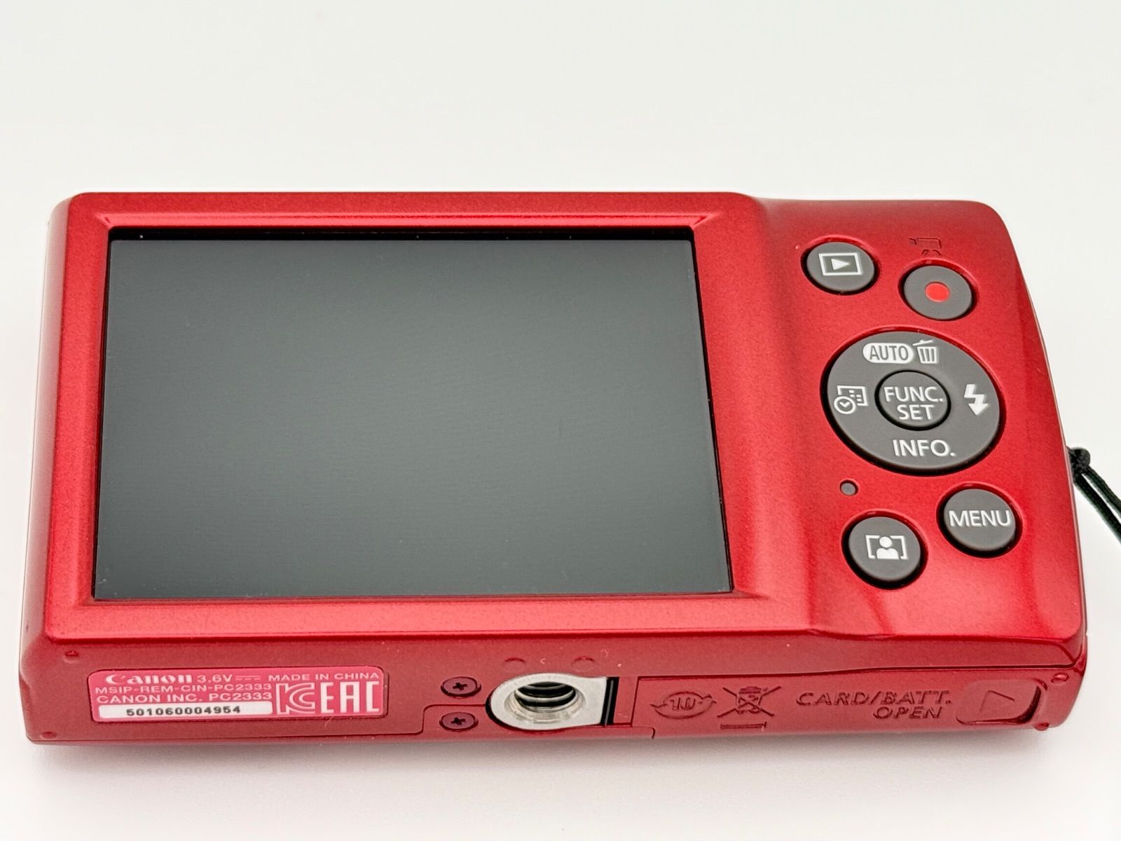 美品】CANON IXY 200 RED ミニーカメラポーチ・SDカード付き 美品】CANON IXY 200 RED ミニーカメラポーチ・SDカード付き
