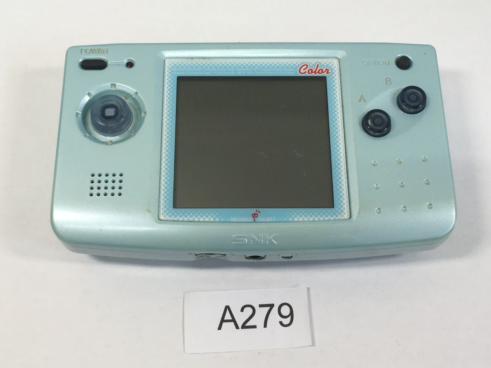 動作 済 ネオジオポケットカラー NEOGEO POCKET COLOR パールブルー A279