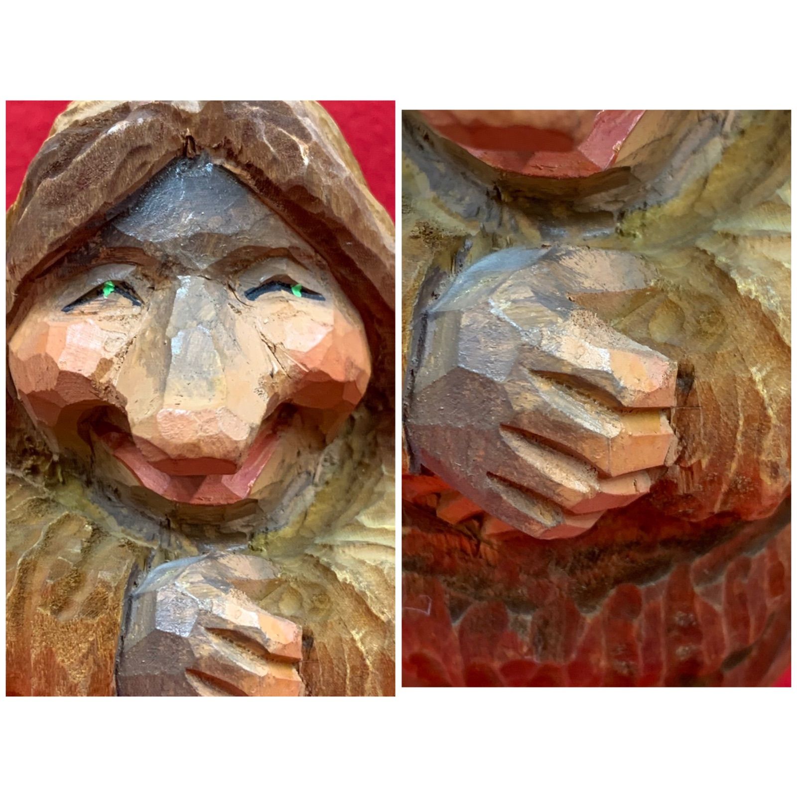 送料無料‼︎】香合 一位一刀彫 鈴木彫刻 茶道具 木箱あり お香