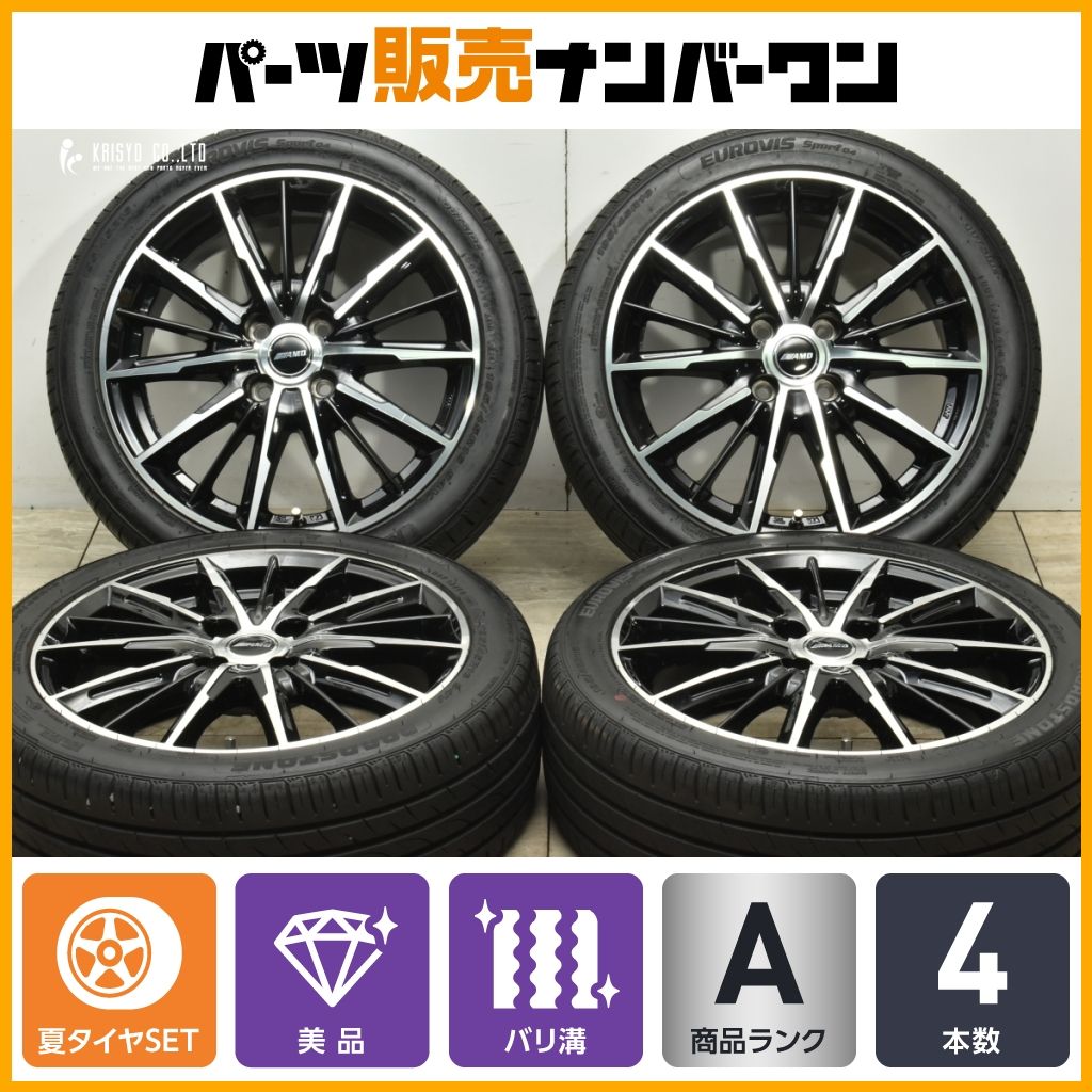 美品】BADX AMD G-line SP 16in 6J +42 PCD100 ROADSTONE Eurovis 195