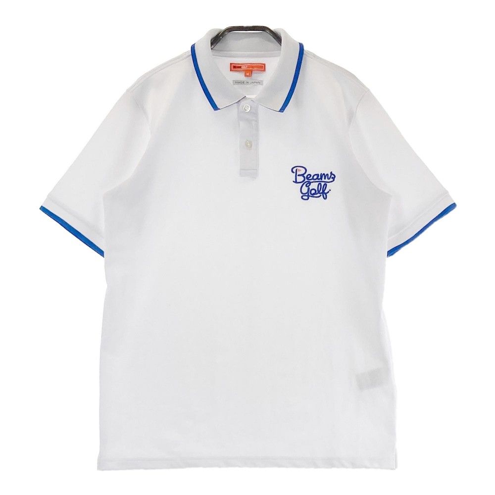 サイズ：M BEAMS GOLF ビームスゴルフ 半袖ポロシャツ ホワイト