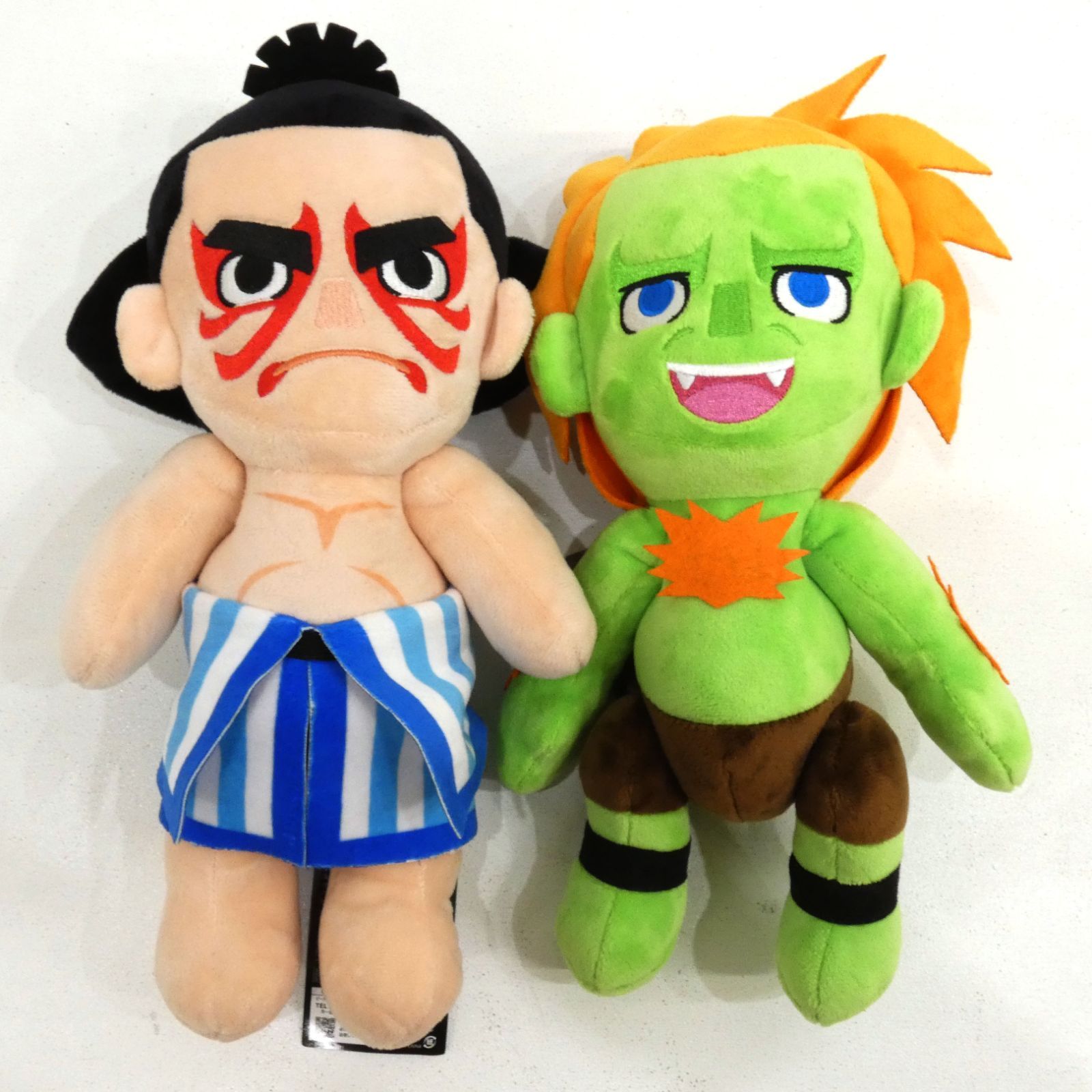 小牧店】タグ付き ストリートファイターⅡ ぬいぐるみ 8体セット