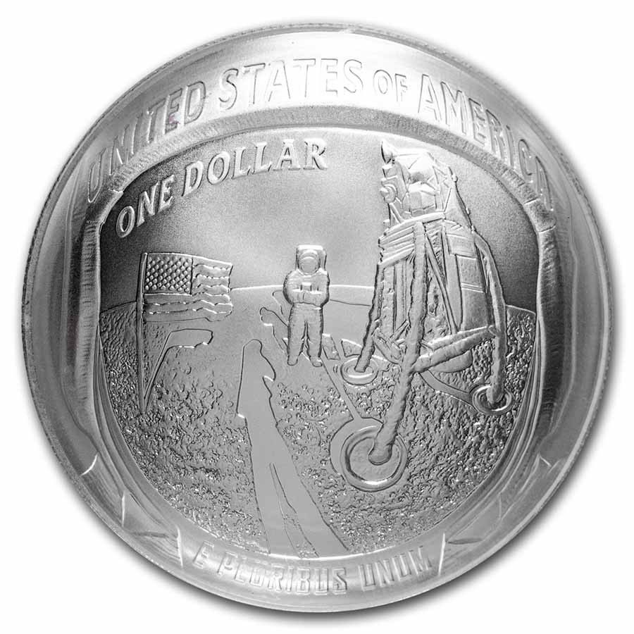 2019-P Apollo 11 50th Anniversary $1 Silver MS-70 PCGS (FDI