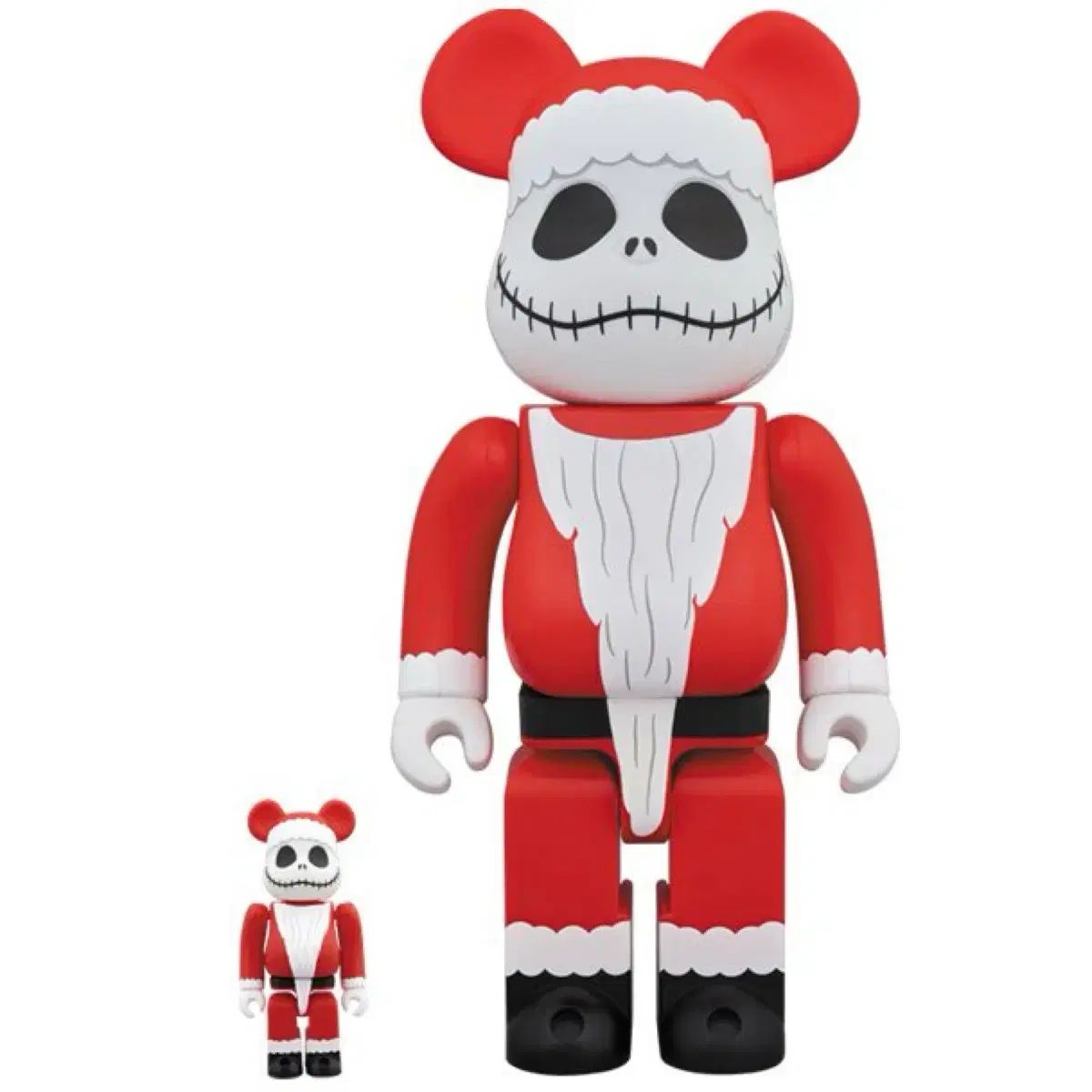 非常に使用されている クリスマスの 悪夢 サンタクロース ジャッキ BE RBRICK ベアブリック 400 % 100 %