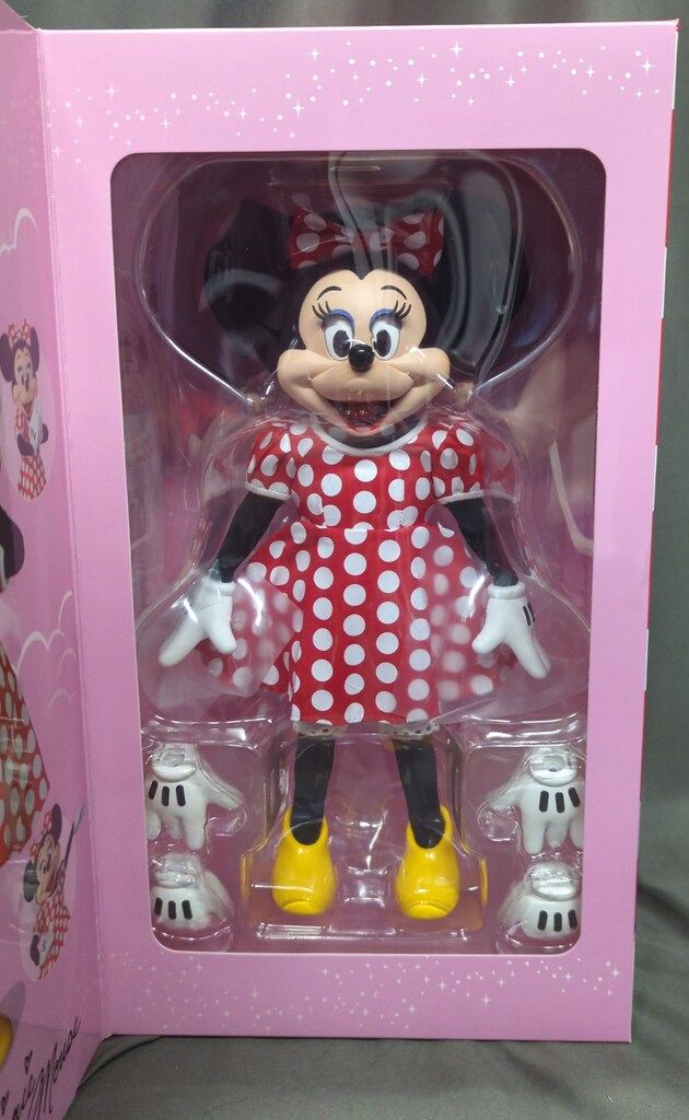 【未使用品】メディコムトイ　ミニーマウス　アクションフィギュア 3万円】ミニーさんのアクションフィギュア開封の儀！（2018年4