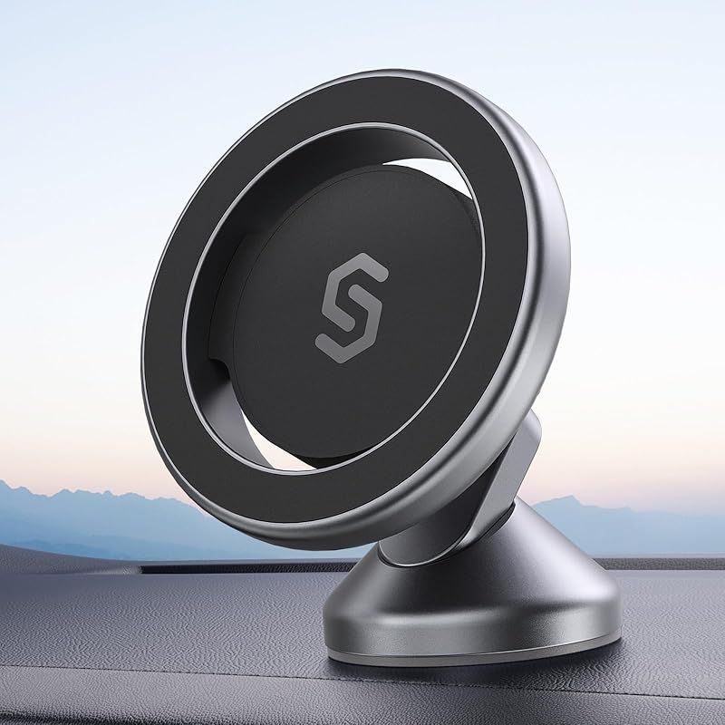 令和超?磁力】スマホホルダー 車 MagSafe対応 SYNCWIRE マグネット 車載スマホホルダー 【超強力3M両面テープ】 MagSafe車載  車載マグネットホルダー 落下防止 360度回転 自由調節 マグネット吸着 車用 スマホスタンド iPhone メルカリ