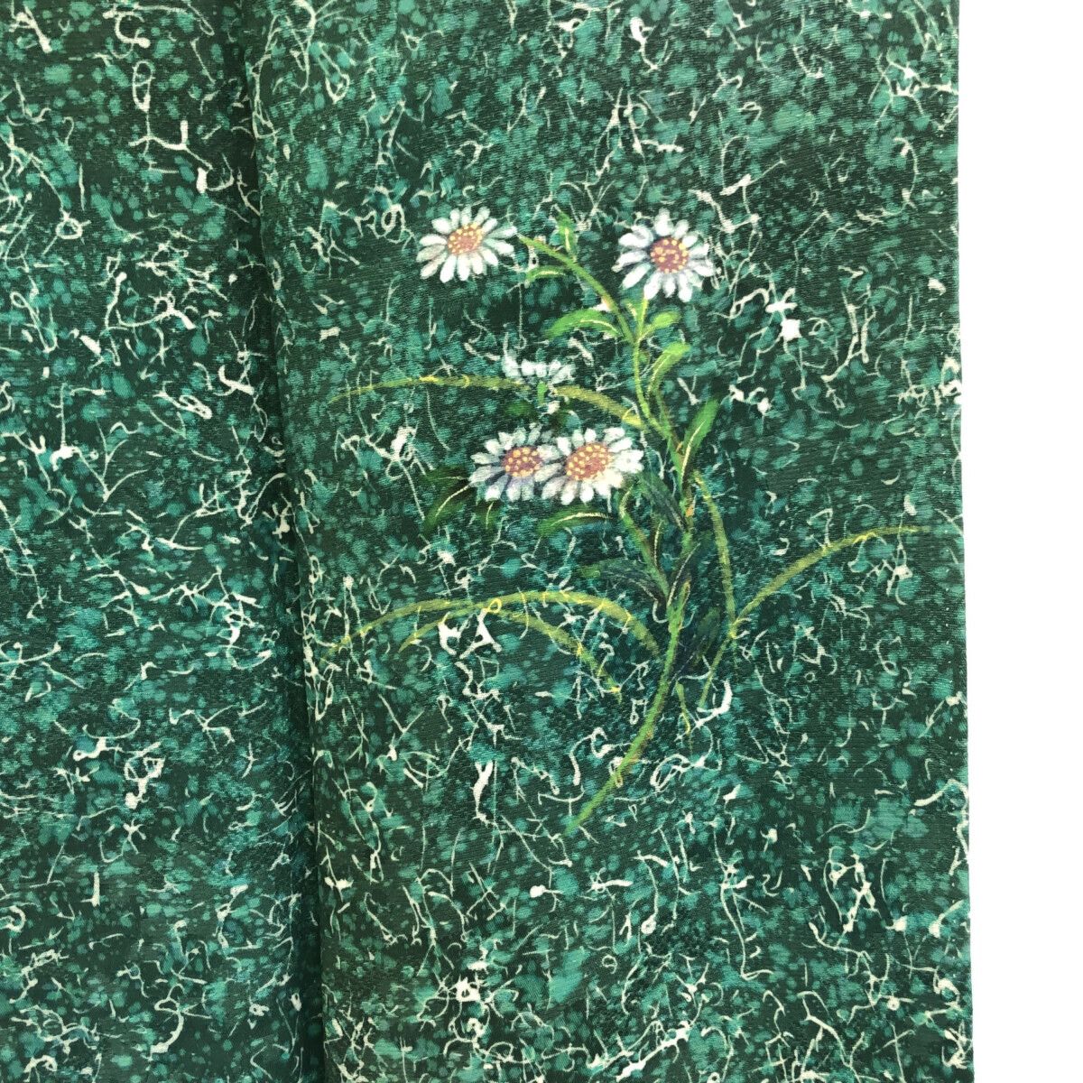小紋/美品/友禅/グリーン/仕立上がり/適応身長155～162㎝/11360 - メルカリ
