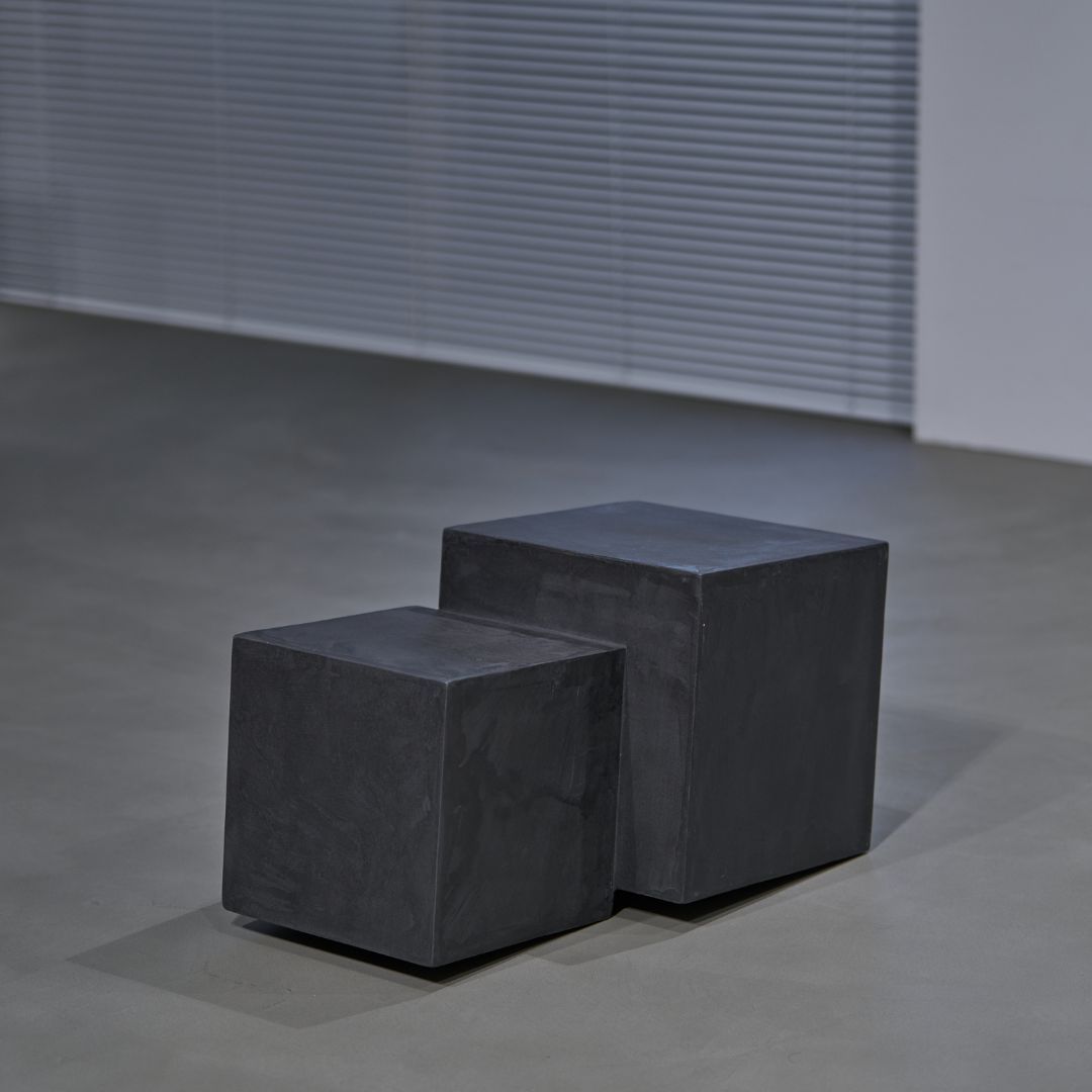 モールテックス ディスプレイ台 25cm角 グレー｜コンクリート 無機質