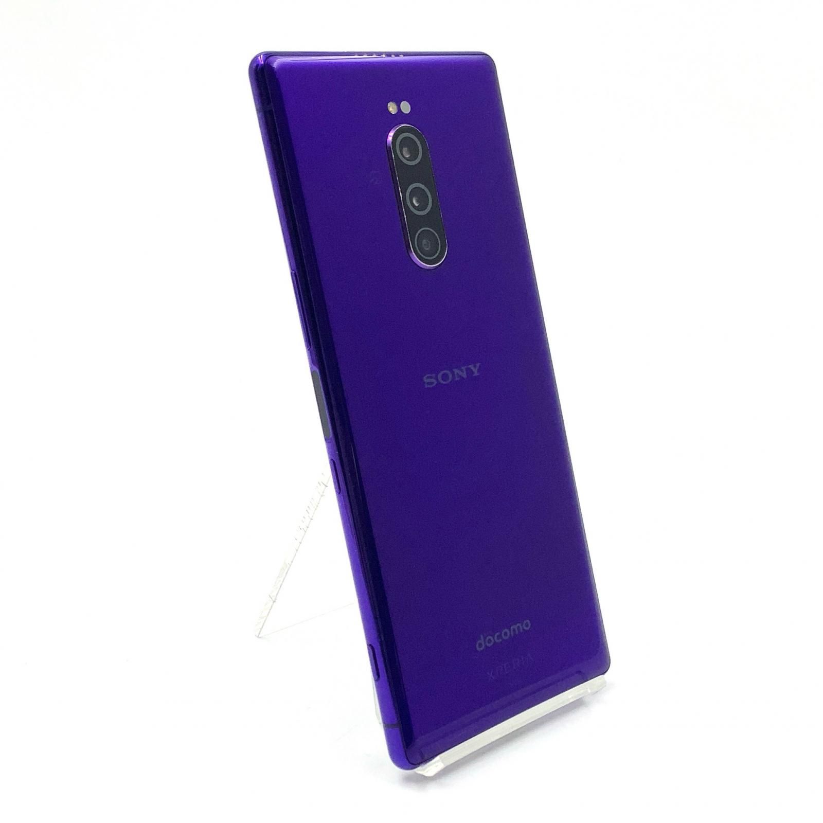 動作確認済 ソニー エクスペリア Sony Xperia1 パープル 動作確認済