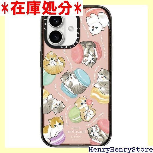 CASETiFY インパクト iPhone 16 ケース スリム | 2.5mの落下試験をクリア MIL規格4倍相当 | ワイヤレス充電に対応 - Do nothing or Macaroon - クリア ブラック 1952