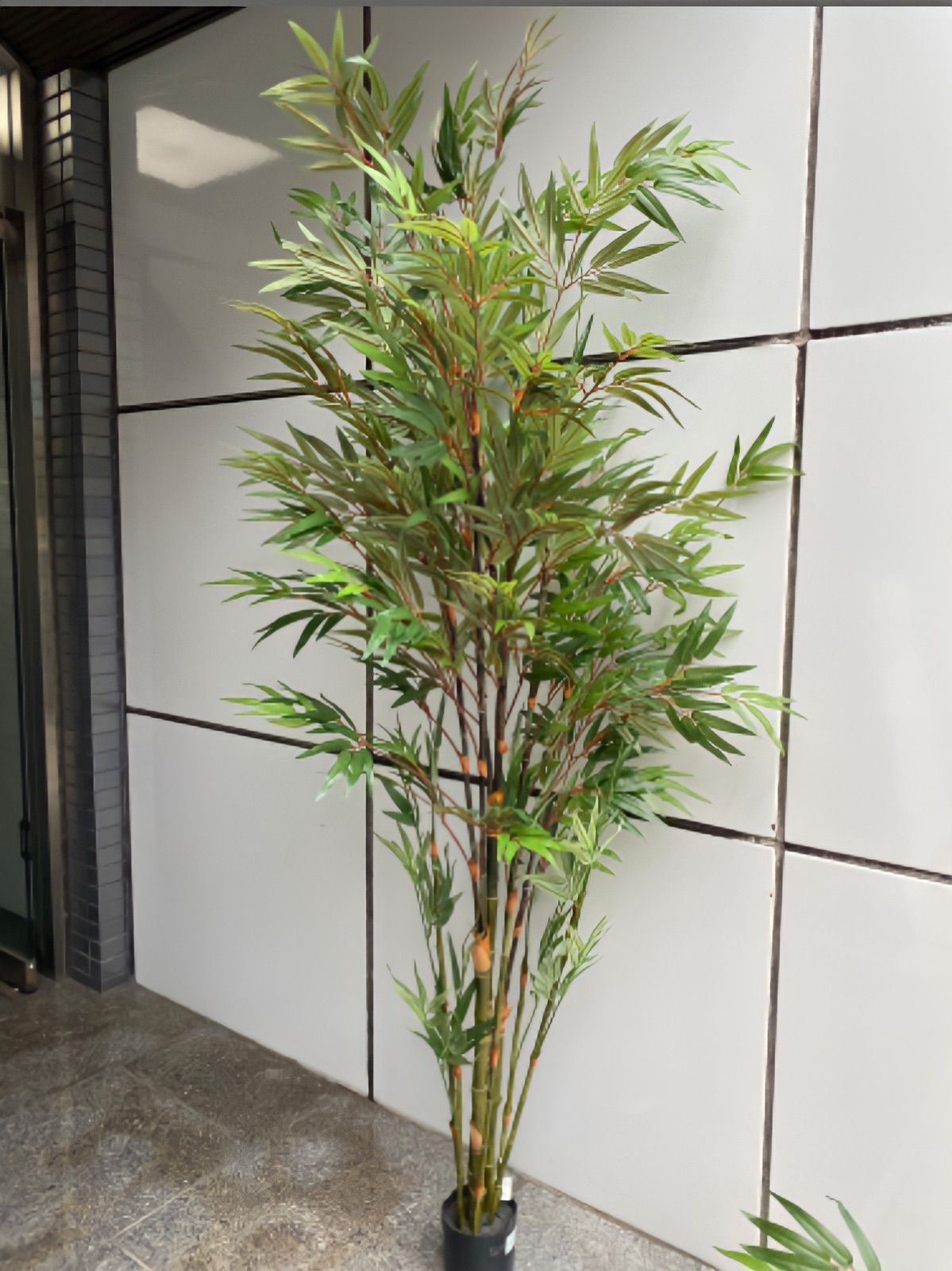 光触媒　人工観葉植物　ウォールグリーン　フェイクグリーン　組立て式バンブー黒竹