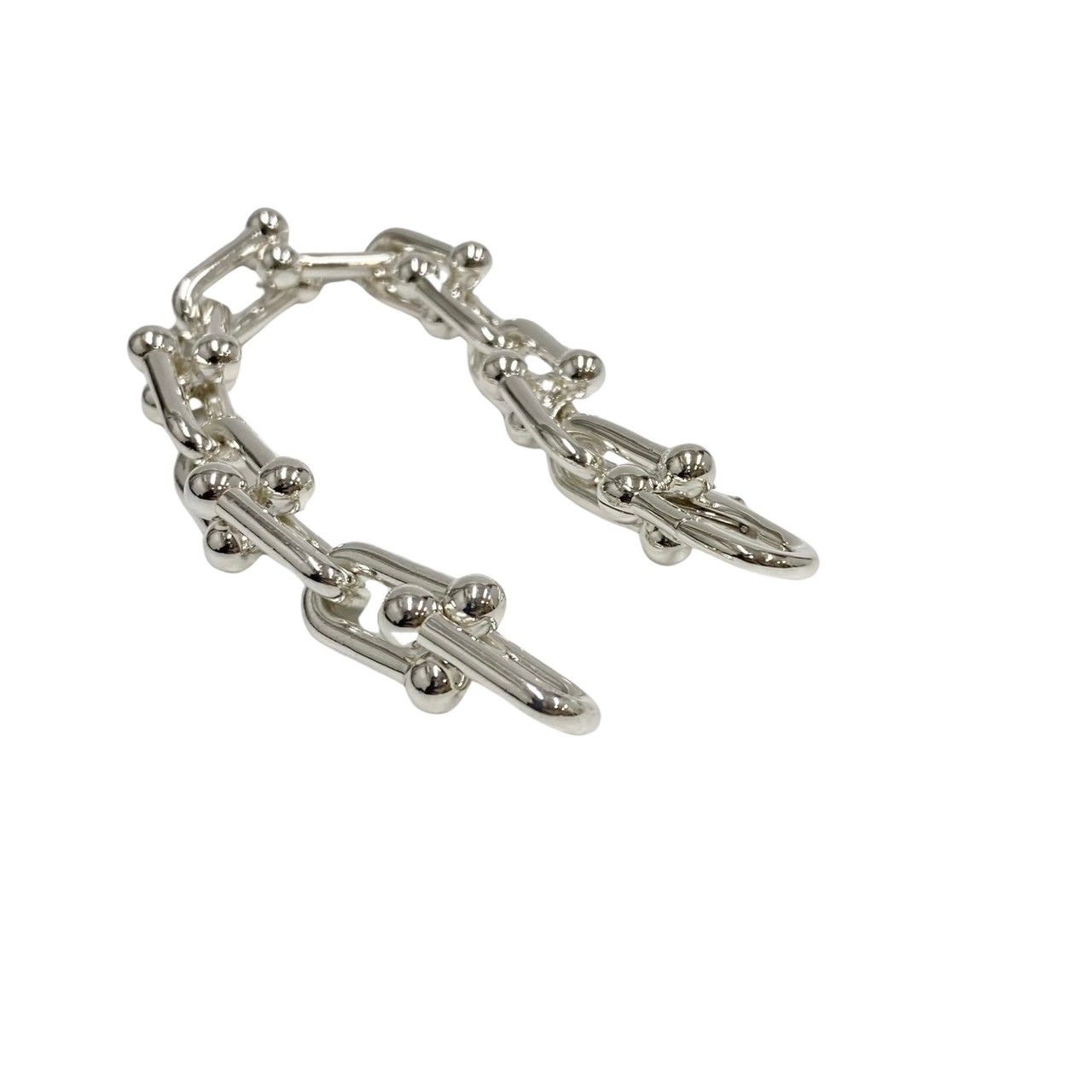 極美品 Tiffany & Coシルバーのブレスレット 極 美品 TIFFANY&Co. ティファニー ハードウェア ラージ