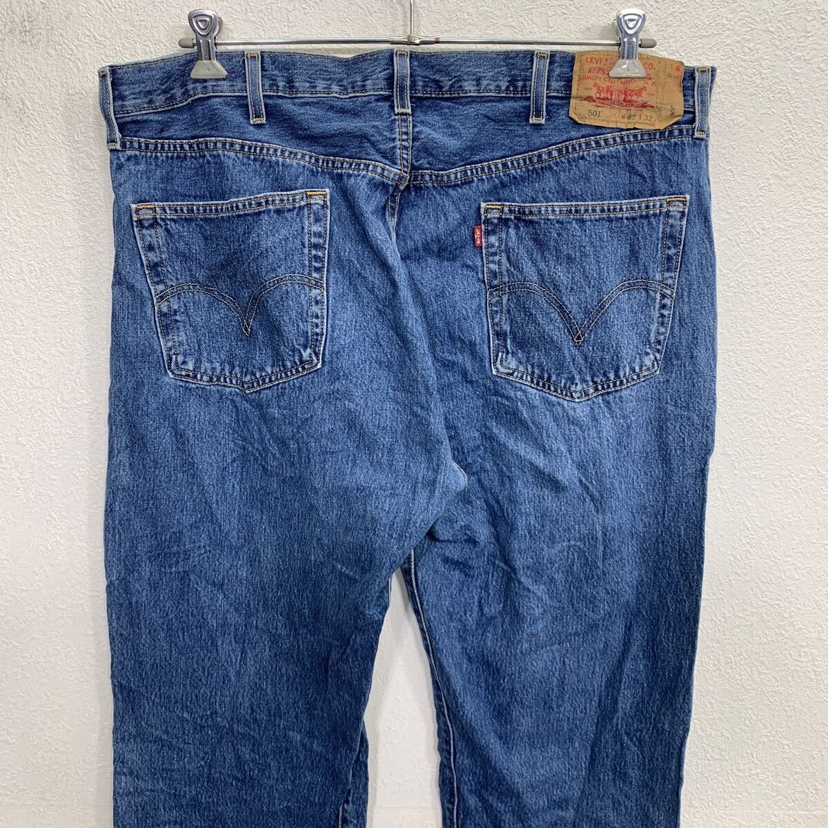 Levi's 501 デニムパンツ W42 インディゴブルー リーバイス ボタン