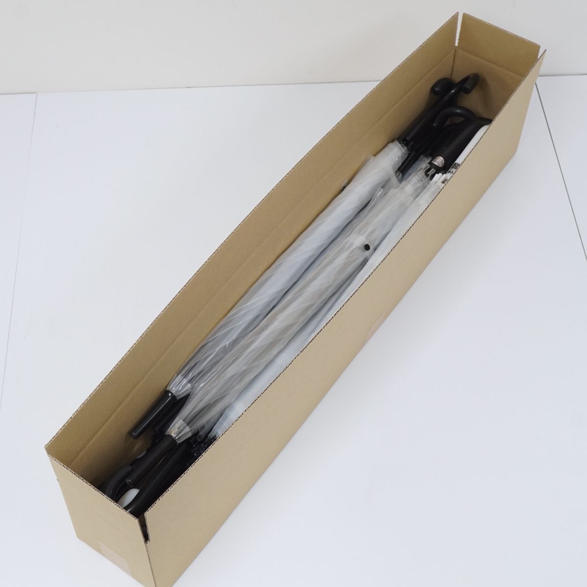 ビニール傘 60cm 20本セット USED美品 ジャンプ式 手開き式 透明 無地 