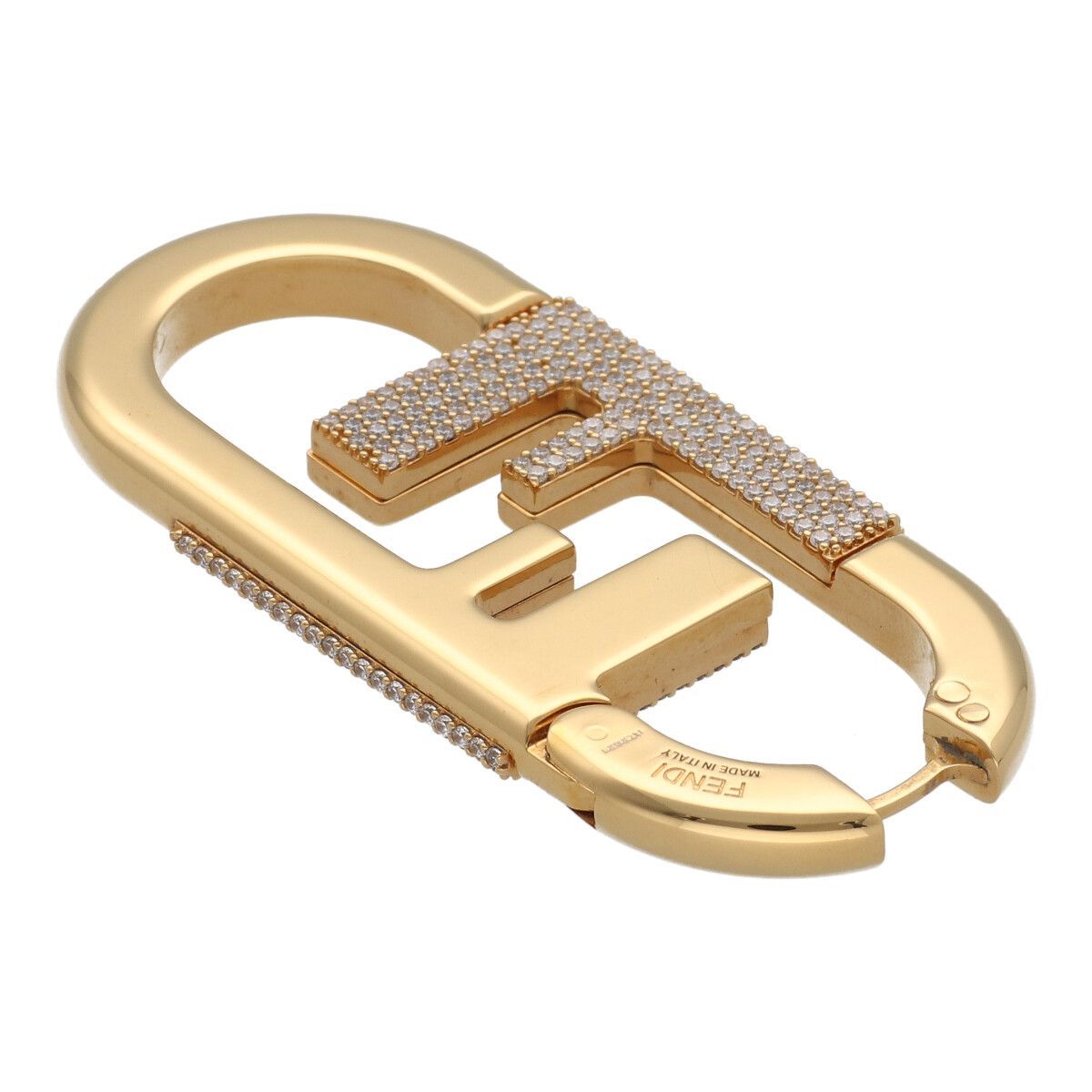 中古】 Fendi フェンディ オーロック シングル ピアス ラージ