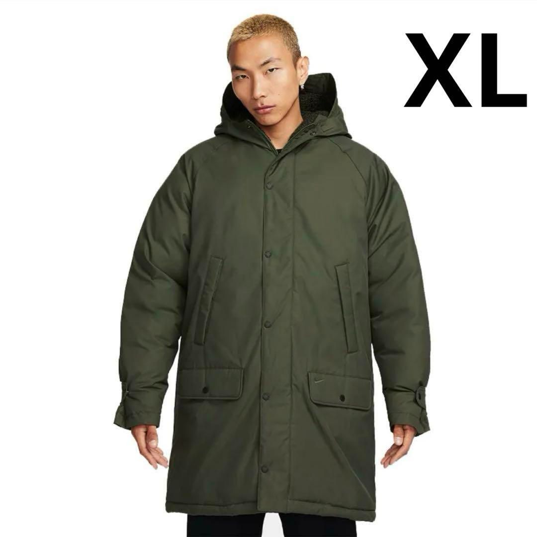 ナイキ ライフ インシュレイテッド パーカー ダウンジャケット XL オリーブ