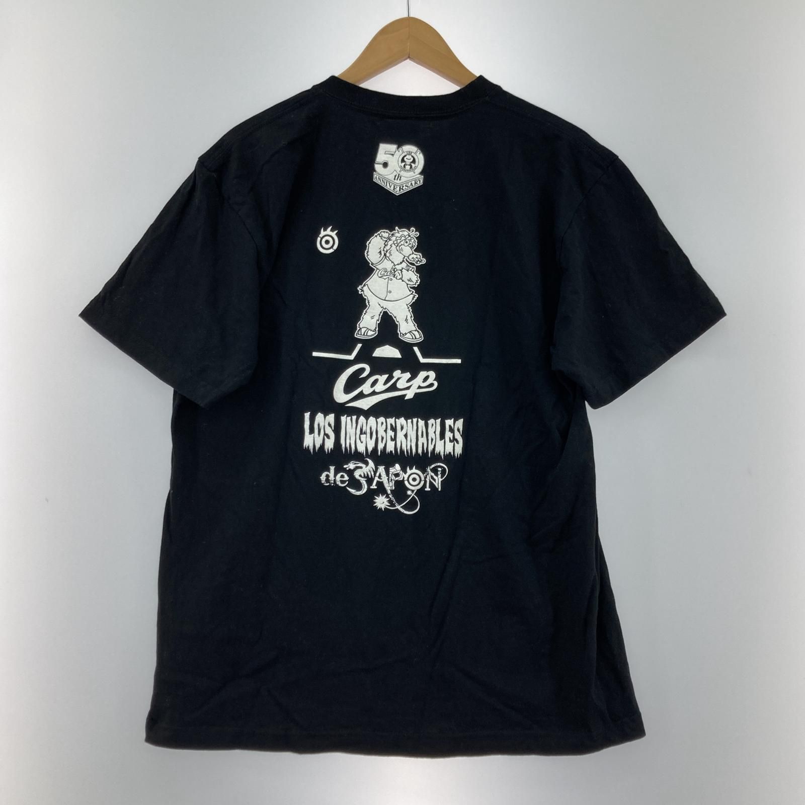 広島東洋カープ×内藤哲也「ISM」コラボ プリント半袖Ｔシャツ sizeL/ブラック メンズ