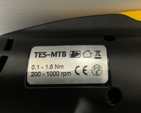 トルクセンサー内蔵電動ドライバー TES-MTB (0.2 - 2.4 Nm