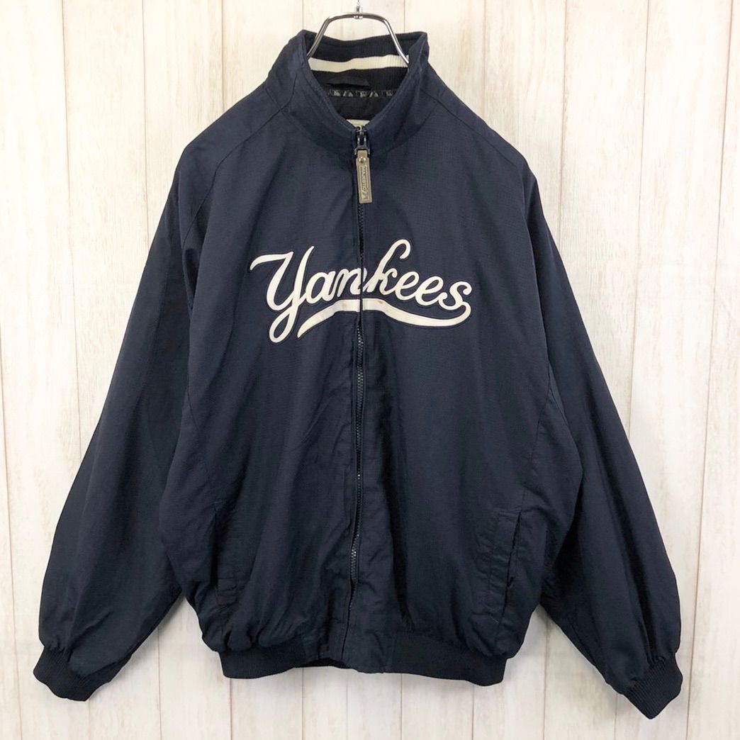 Majestic マジェスティック MLB ニューヨーク ヤンキース NEWYORK YANKEES ナイロンジャケット トラックジャケット  ベースボールジャケット