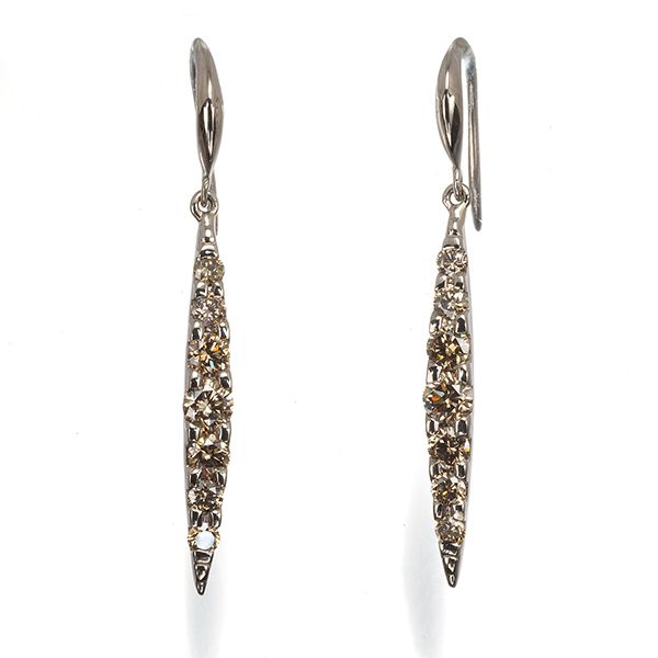 カシケイ ピアス ブラウンダイヤ ダイヤモンド 0.60ct ネイキッド