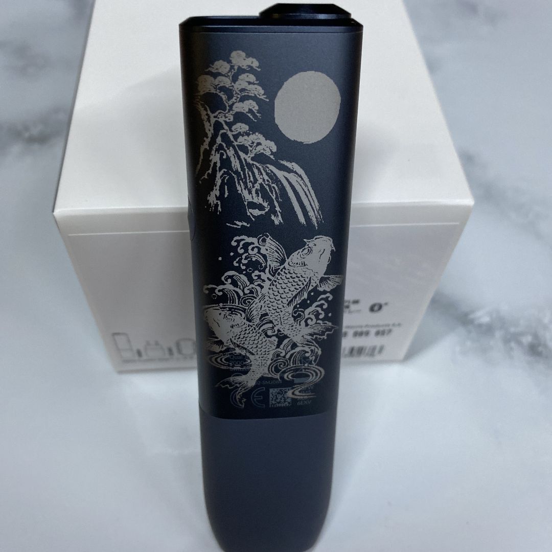 １iQOS ILUMA ｉone 黒　レーザー加工　アイコス イルマ ｉワン　龍 Amazon.co.jp: icustom アイコスイルマアイワン本体加工品
