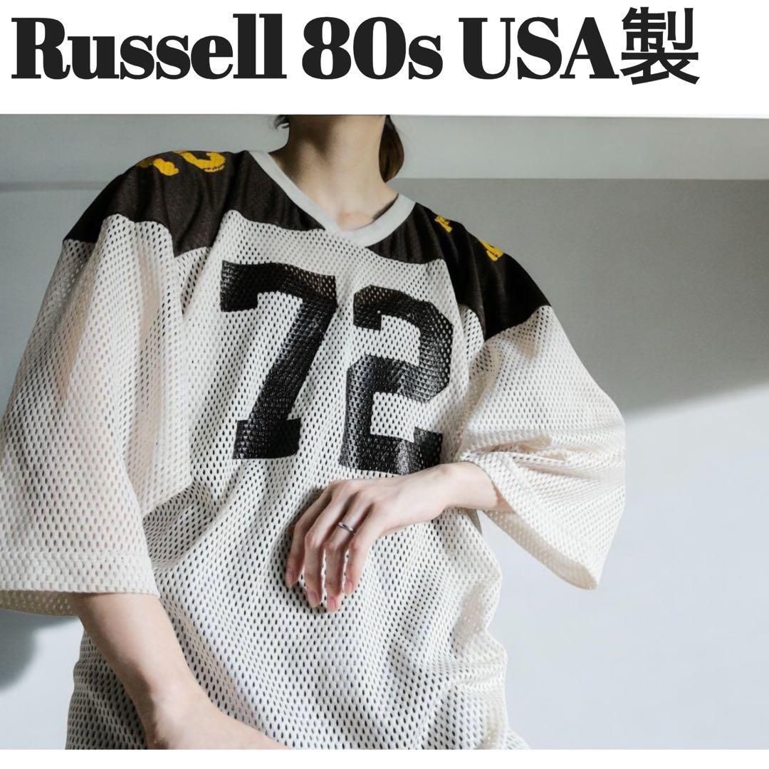 ビンテージ　70s 80s ラッセル　フットボールT ラグビー ビンテージ70s 80s ラッセルフットボールT ラグビー