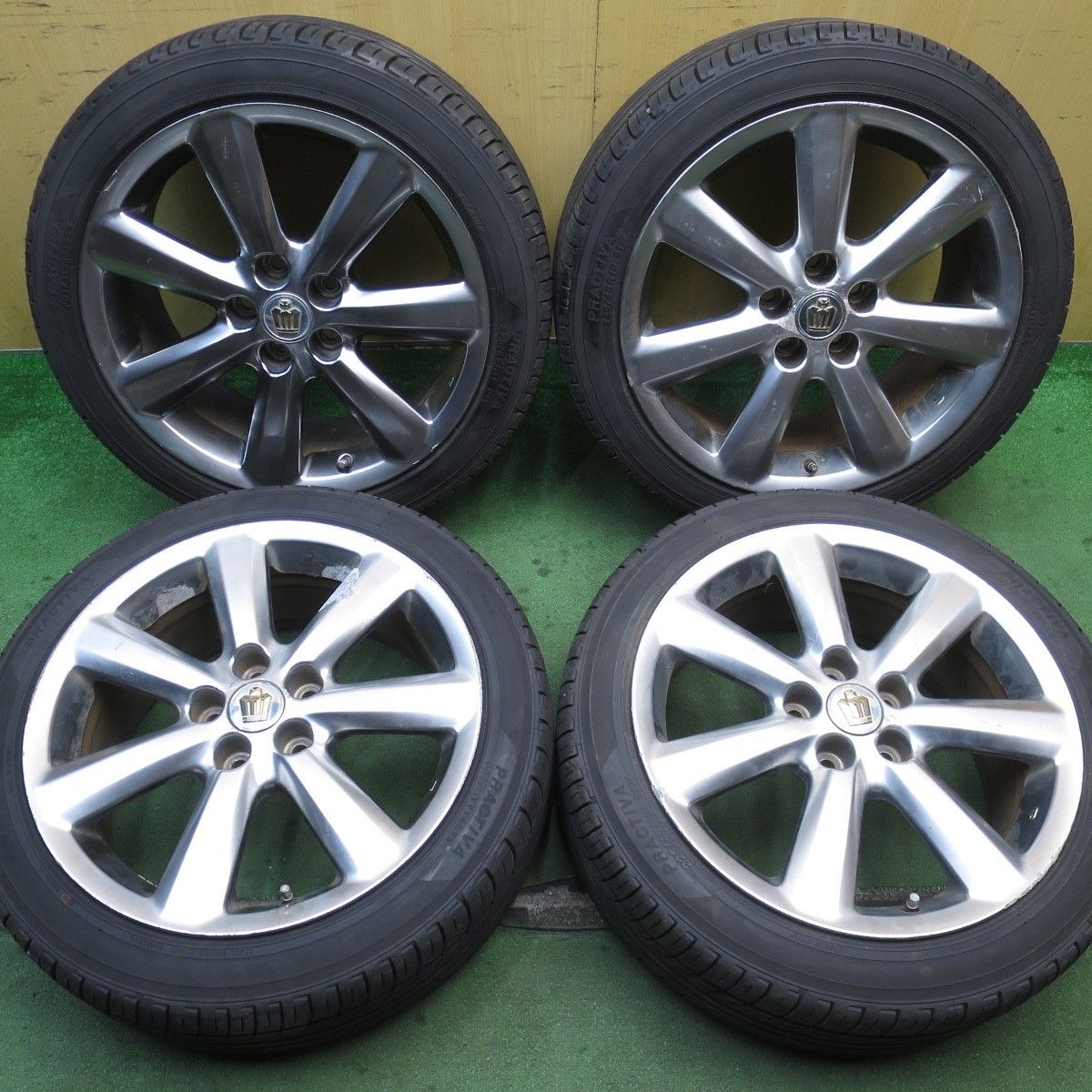 バリ溝！23年！9分☆トヨタ 180系 クラウン アスリート 純正 225/45R18 