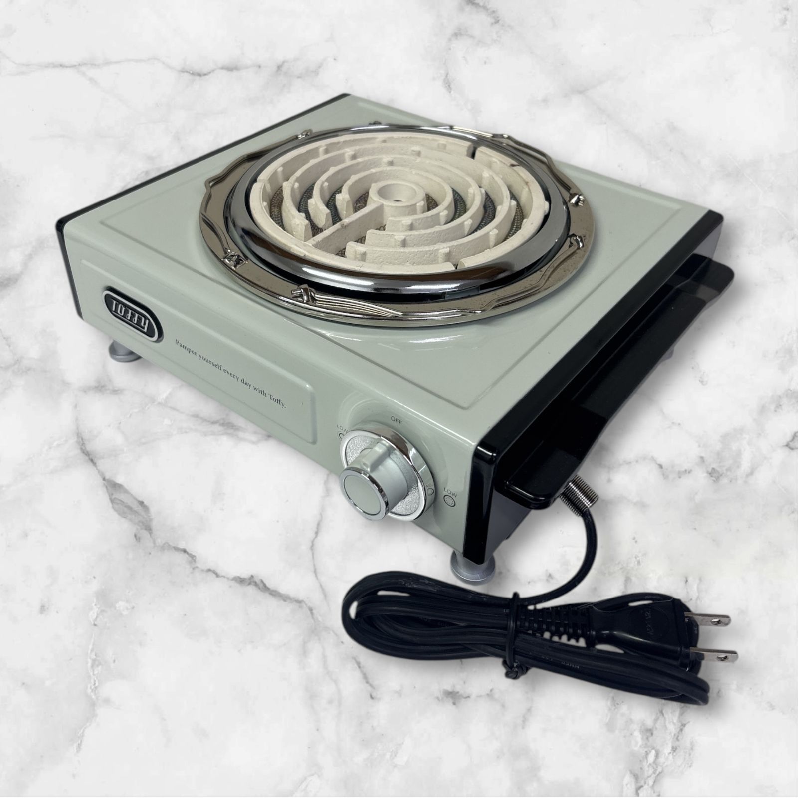 TOFFY 電気コンロ K-SV1 ペールアクア