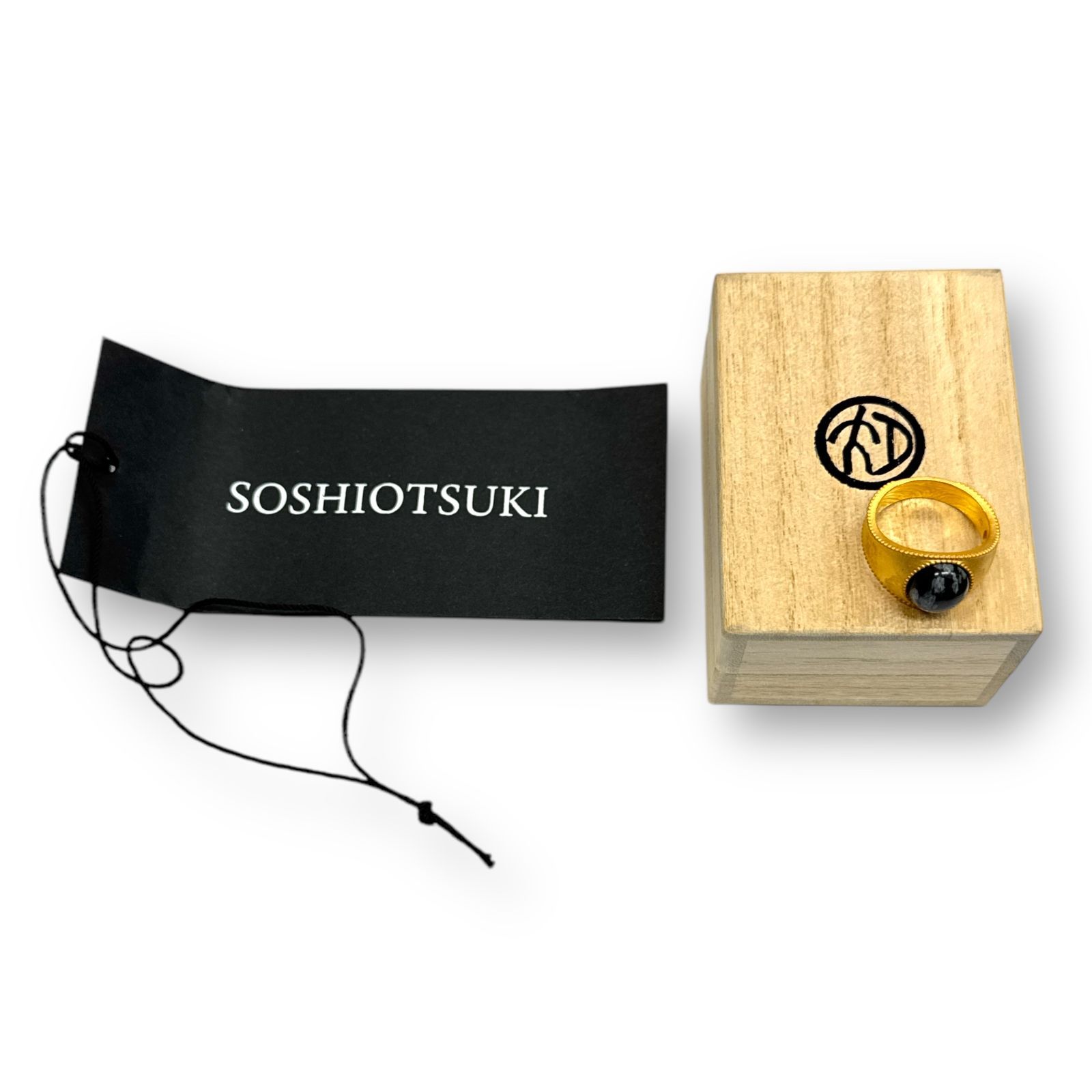 参考上代48400円 未使用品 SOSHIOTSUKI Signet Ring Gold Matte