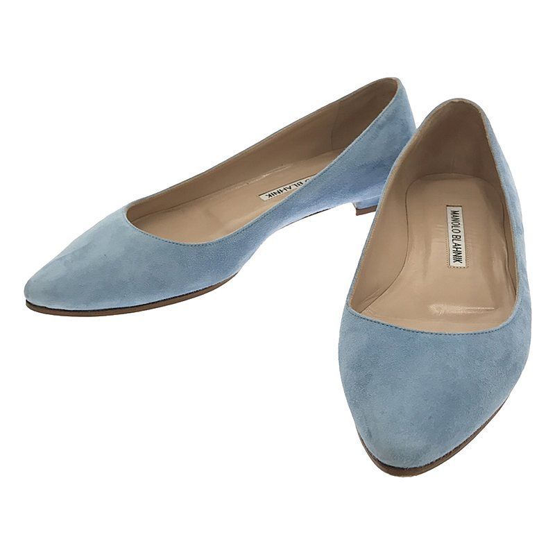 【美品】  MANOLO BLAHNIK / マノロブラニク | フラットパンプス | 35 | ブルー | レディース