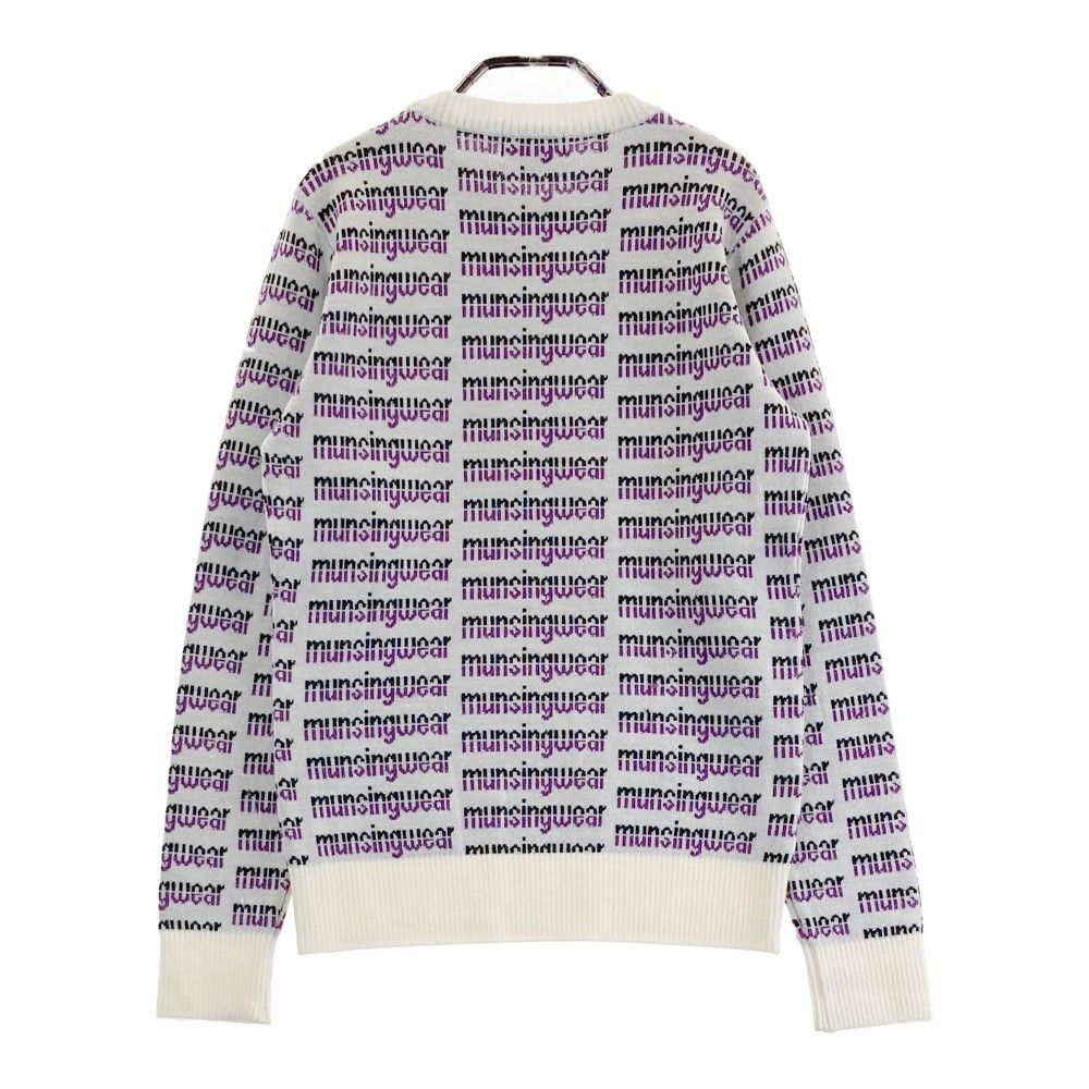 Munsingwear - coco 中古 マンシングウェア Munsing wear レディース セーター M 白 ホワイト 長袖クルーネックニット サイズ：M MUNSING WEAR マンシングウェア SL1621 長袖ニット