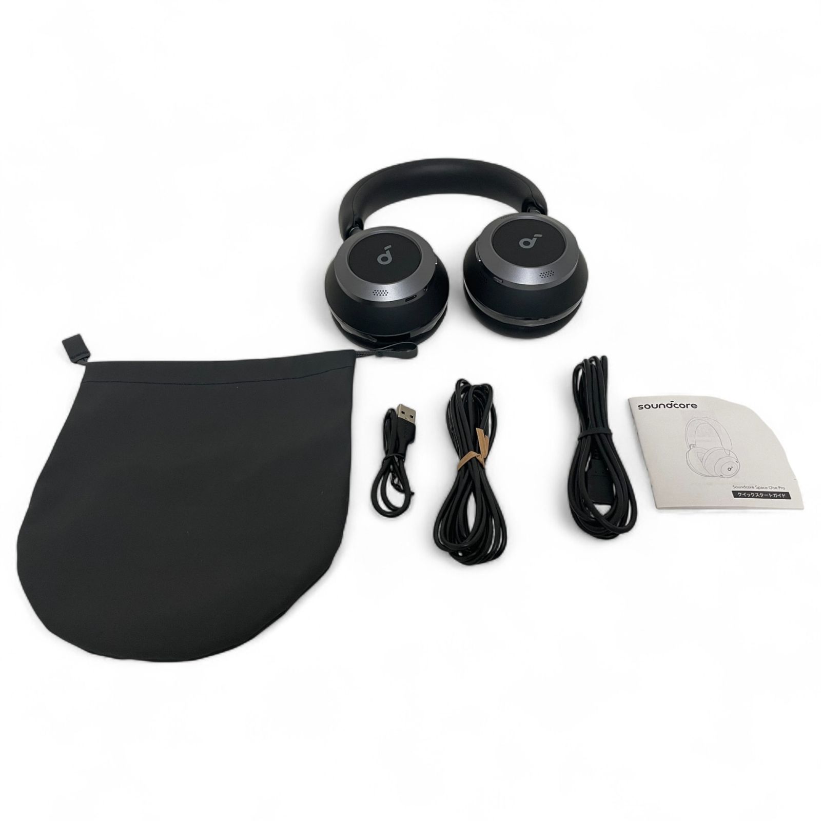 ● アンカー Anker ワイヤレスヘッドホン Soundcore Space One Pro ミッドナイトブラック ウルトラノイズキャンセリング 720-2672