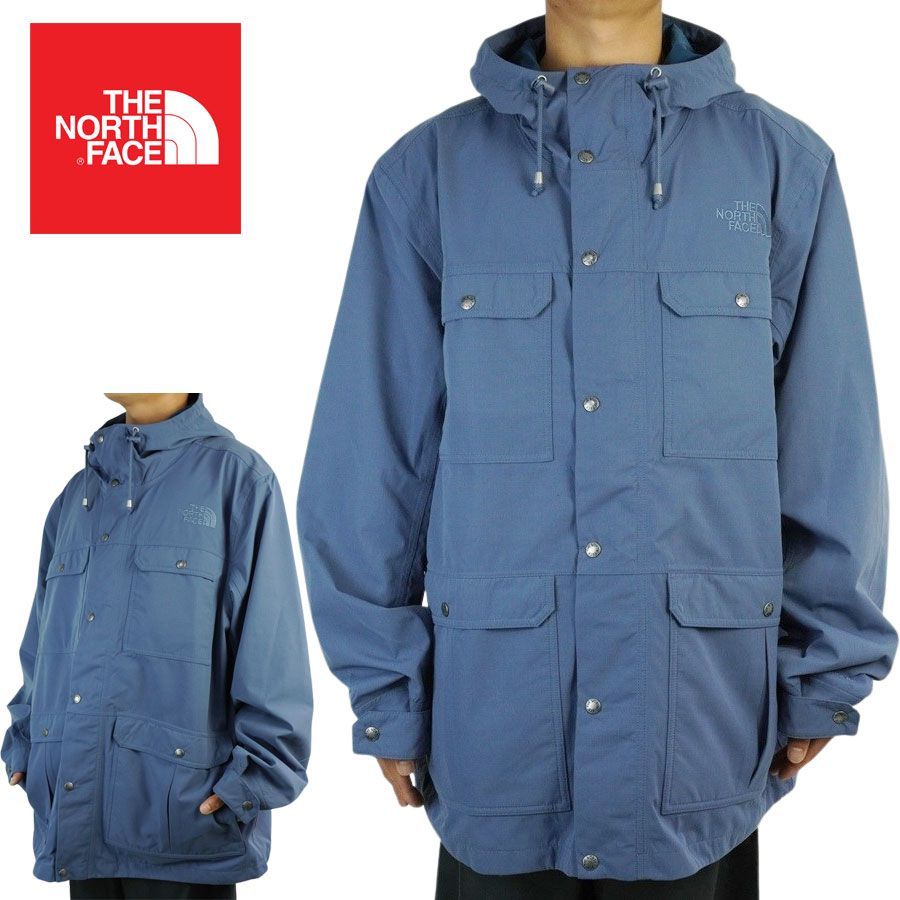 ノースフェイス THE NORTH FACE メンズ ジャケット M KEPPLIER RAIN JKT メンズ ケップラーレインジャケット ビンテージインディゴ ナイロン ライトアウター黒 グレー