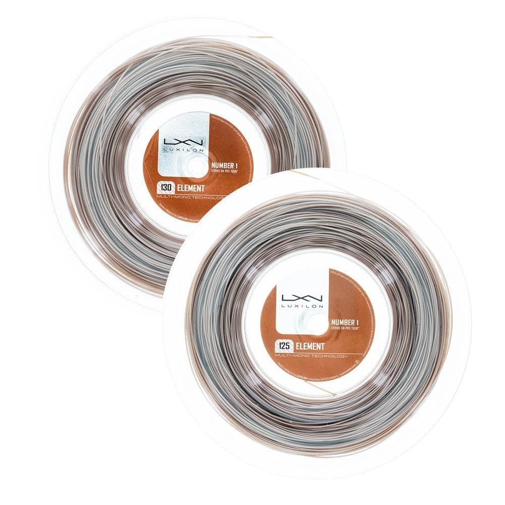 LUXILON ルキシロン テニス ストリング ガット 錦織圭使用 ELEMENT 125 エレメント125 200mリール WRZ990106 ブラウン エレメント 1.25mm | 200mリール