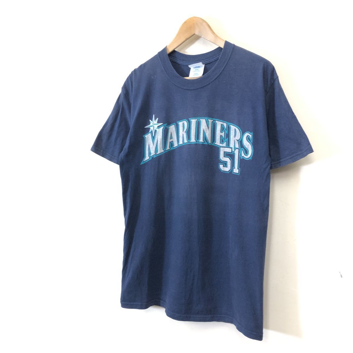 シアトル マリナーズ Tシャツ イチロー MARINERS 半袖Tシャツ #51 2000s MLB SEATTLE MARINERS ICHIRO 51 イチロー Tシャツ【XL