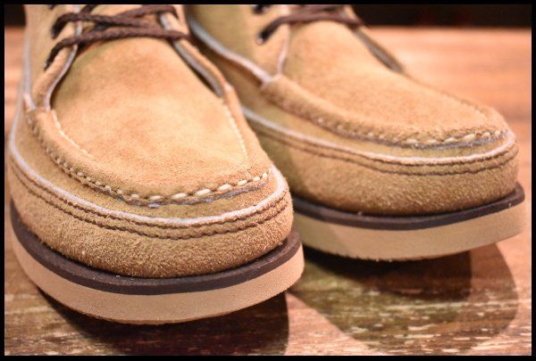 8.5E 箱付 美品】RUSSELL MOCCASIN ラッセルモカシン スポーティングクレーチャッカ ダブルモカシン ララミースエード ブーツ  HOPESMORE【EJ003】|mercariメルカリ官方指定廠商|Bibian比比昂代買代購