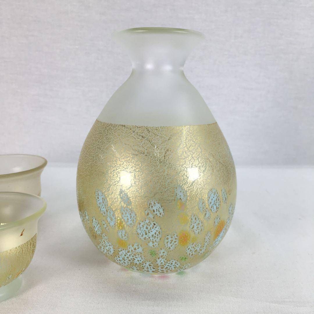 黒木国昭 一輪挿し 花瓶 フラワーベース ガラス置物 硝子細工