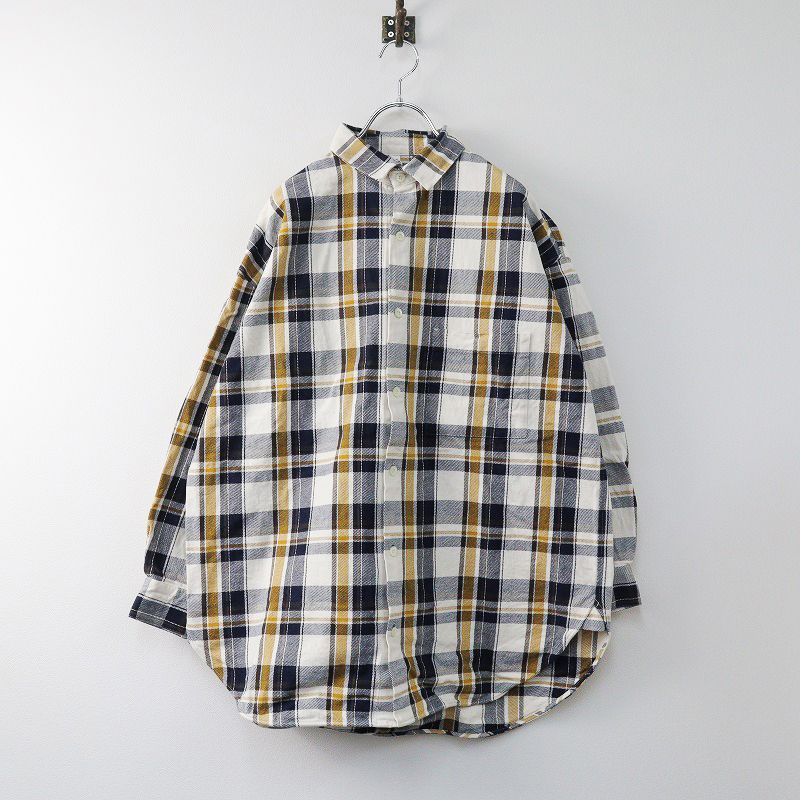 メンズ トラディショナルウェザーウェア Traditional Weatherwear BIG TUCK-UP SHIRT チェック タックシャツ S/ネイビー【2400013745963】  - メルカリ