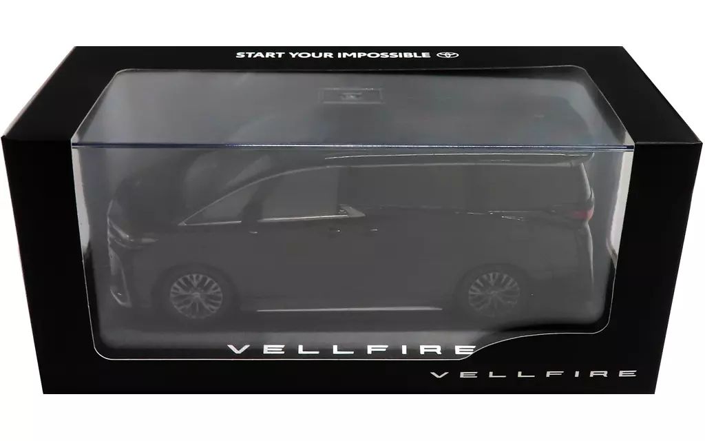 中古】ミニカー 1/30 TOYOTA VELLFIRE(ブラック) カラーサンプル