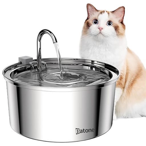 猫水飲み器猫水飲み自動ステンレス製3.2L大容量自動給水器多頭飼いも対応ペット用2種類の給水モード蛇口式設計4重濾過23dB静音循環式給水器活性炭フィルター付き水洗い