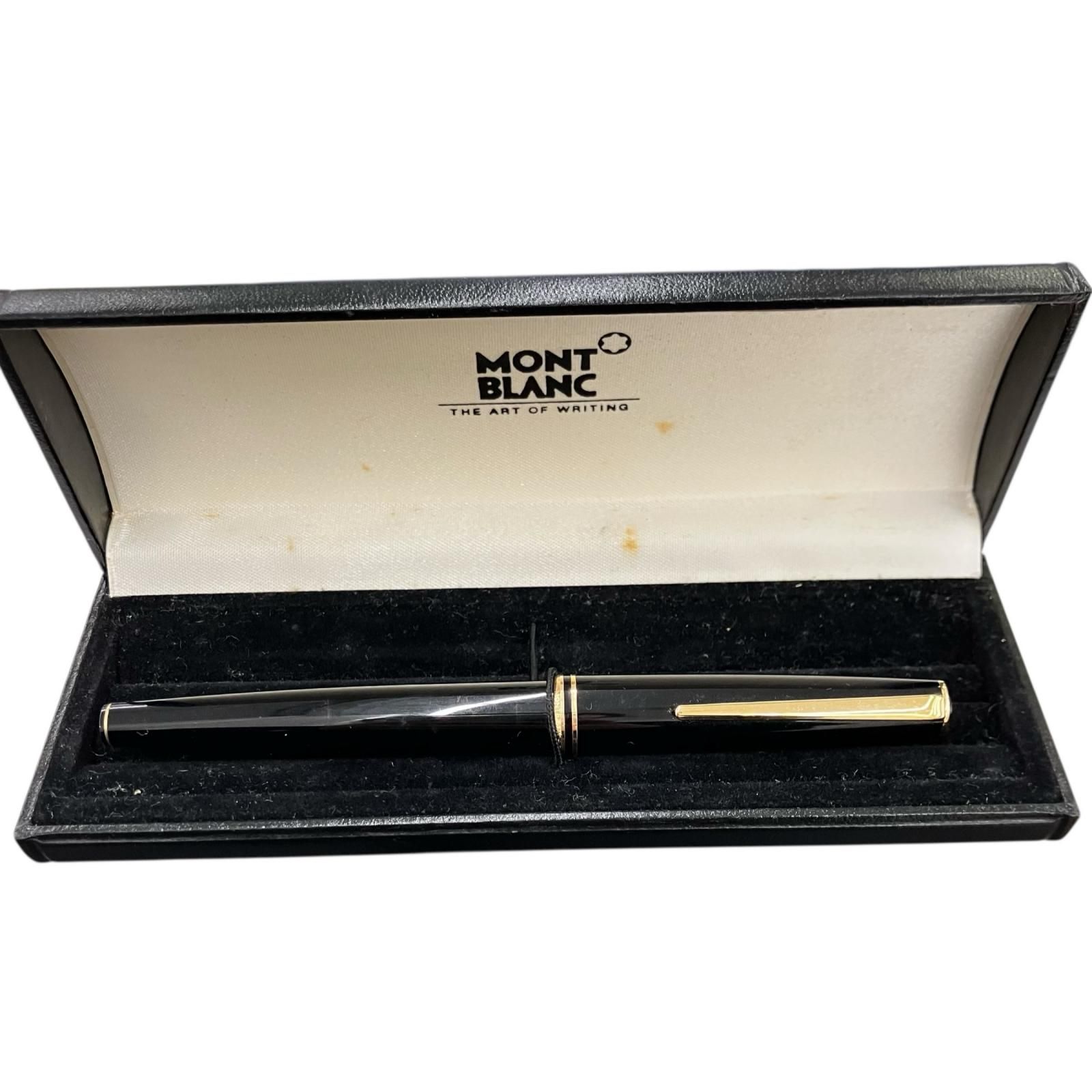 MONT BLANC 万年筆 黒 ゴールド装飾　K14 MONT BLANC 万年筆 黒 ゴールド装飾K14